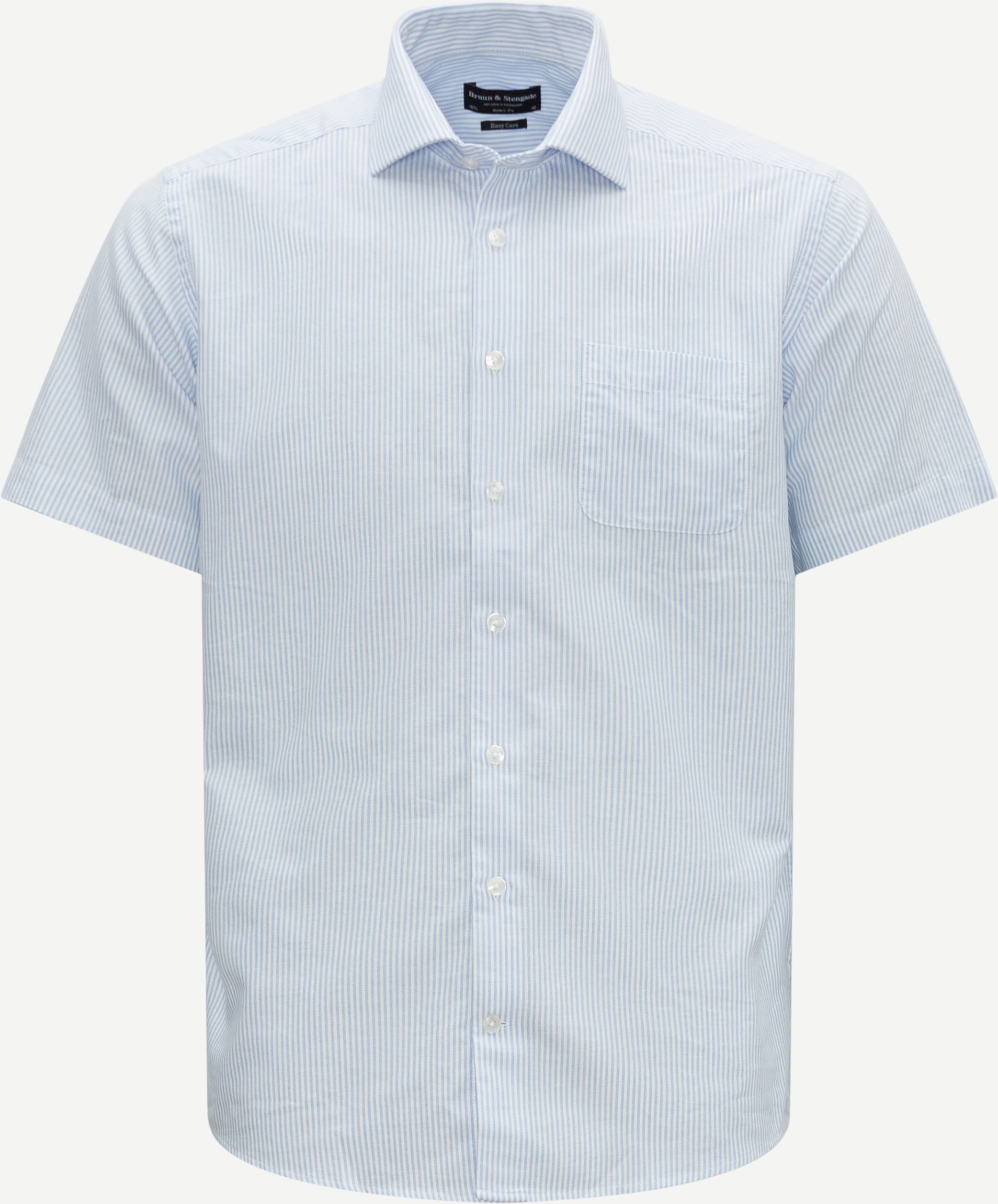 Bruun & Stengade Short-sleeved shirts JARETTE SHIRT 14003 Blue